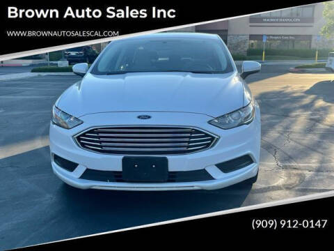 2017 Ford Fusion for sale at Brown Auto Sales Inc in Upland CA