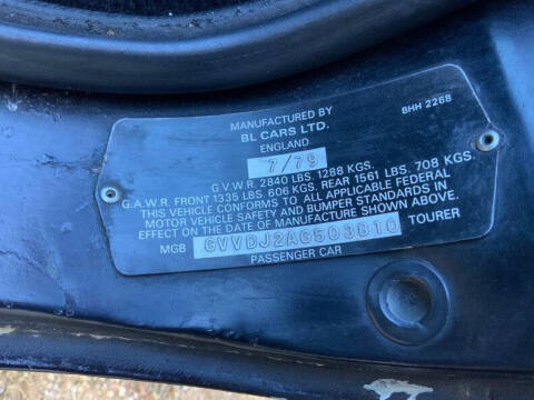 1980 MG MGB