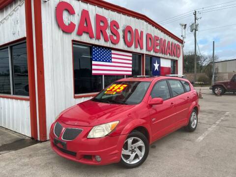 2005 Pontiac Vibe for sale at Cars On Demand 2 in Pasadena TX