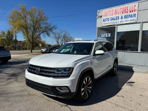 2019 Volkswagen Atlas for sale at United Motors LLC in Saint Francis WI