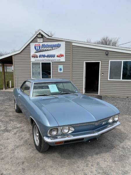 1966 Chevrolet Corvair for sale at ROUTE 11 MOTOR SPORTS in Central Square NY