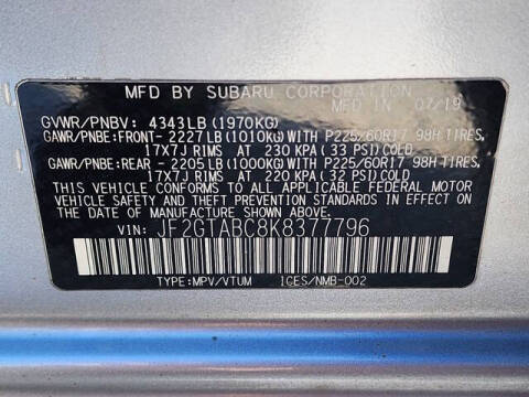 2019 Subaru Crosstrek 2.0i Base