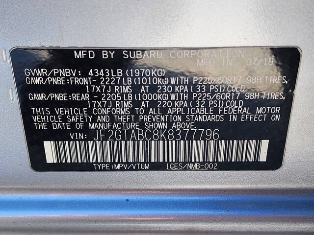 2019 Subaru Crosstrek 2.0i Base