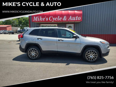 2016 Jeep Cherokee for sale at MIKE'S CYCLE & AUTO in Connersville IN