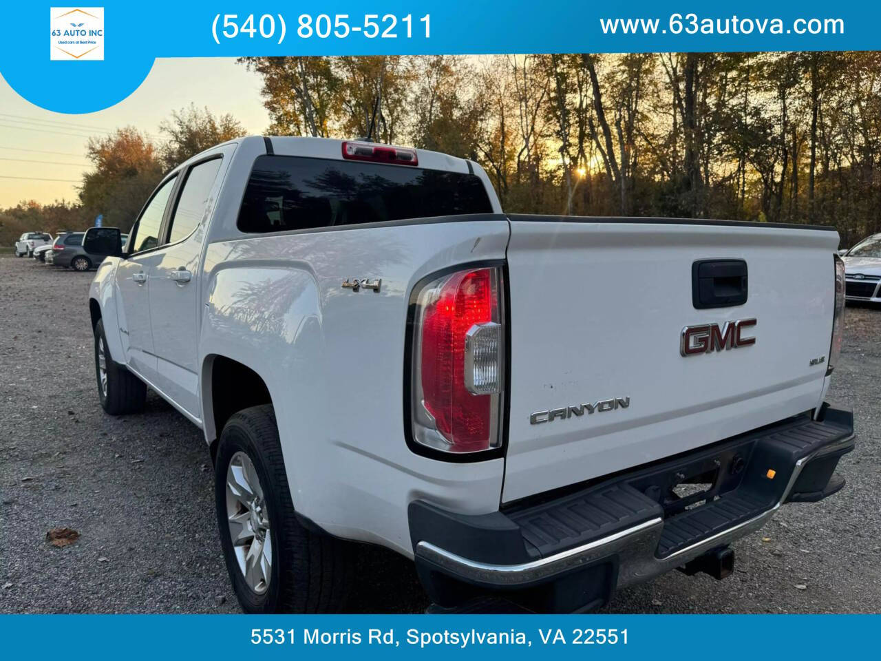 2015 GMC Canyon for sale at 63 Auto Inc in Spotsylvania, VA