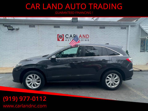 2016 Acura RDX for sale at CAR LAND  AUTO TRADING in Raleigh NC