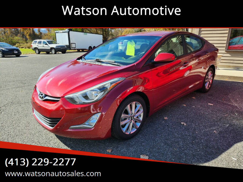 2014 Hyundai Elantra for sale at Watson Automotive in Sheffield MA