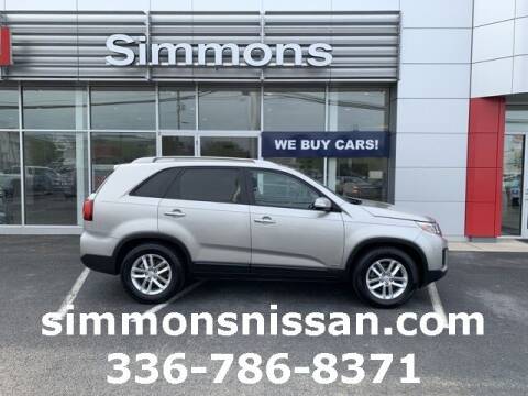 2015 Kia Sorento for sale at SIMMONS NISSAN INC in Mount Airy NC