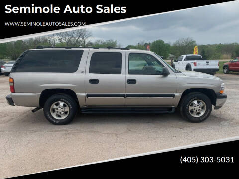 2001 Chevrolet Suburban for sale at Seminole Auto Sales in Seminole OK