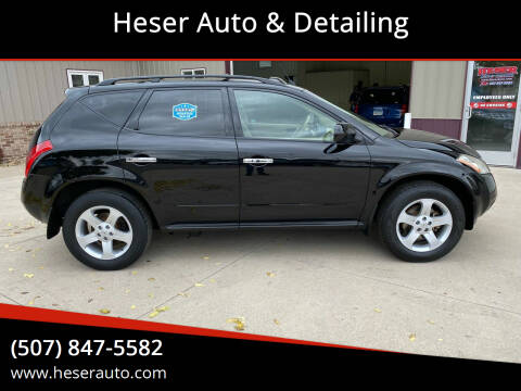 2005 Nissan Murano for sale at Heser Auto & Detailing in Jackson MN