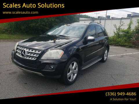 2009 Mercedes-Benz M-Class for sale at Scales Auto Solutions in Madison NC