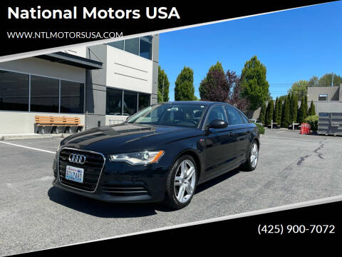 2014 Audi A6 for sale at National Motors USA in Bellevue WA