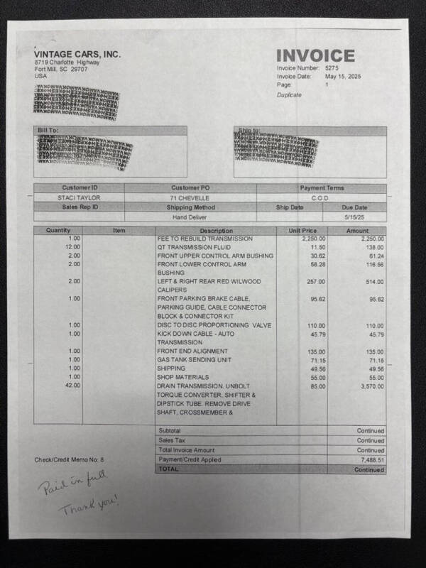 1971 Chevrolet Chevelle