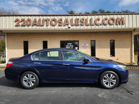 2015 Honda Accord for sale at 220 Auto Sales LLC in Madison NC