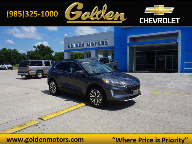 2020 Ford Escape for sale at GOLDEN MOTORS in Cut Off LA