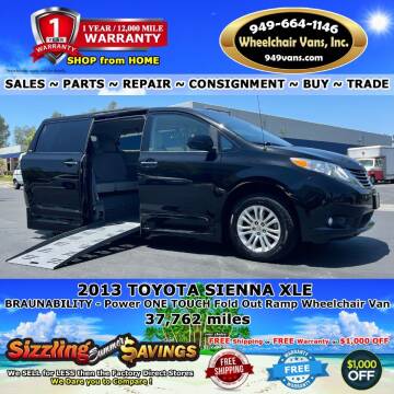 2013 Toyota Sienna for sale at Wheelchair Vans Inc - New and Used in Laguna Hills CA