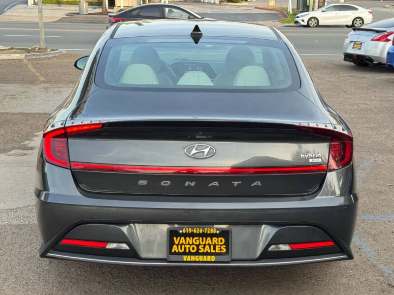 2021 Hyundai Sonata Hybrid Blue
