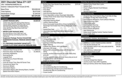 2021 Chevrolet Tahoe Z71