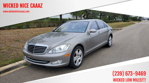 2007 Mercedes-Benz S-Class for sale at WICKED NICE CAAAZ in Cape Coral FL
