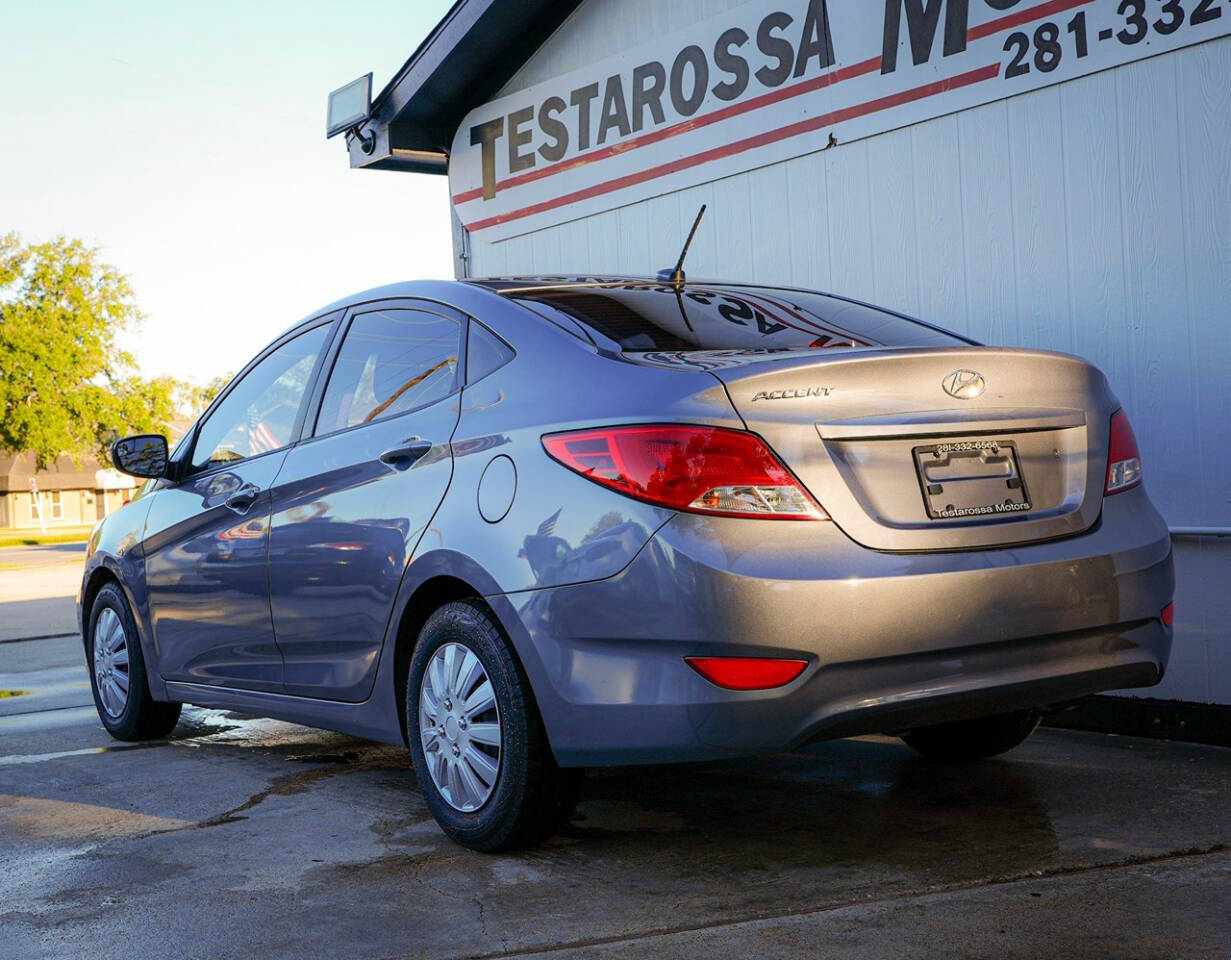 2016 Hyundai ACCENT for sale at Testarossa Motors in League City, TX