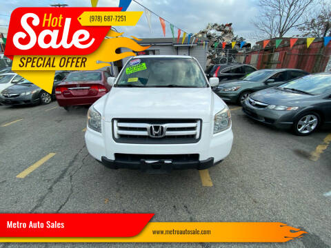 2006 Honda Pilot for sale at Metro Auto Sales in Lawrence MA
