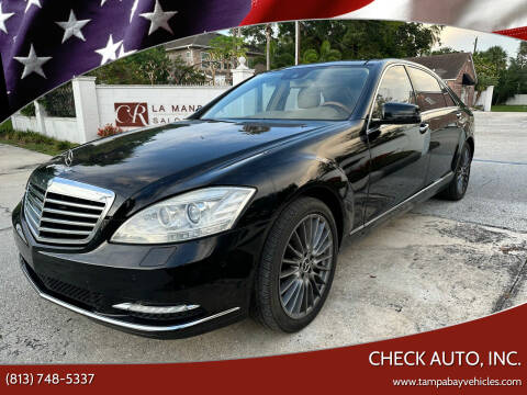 2010 Mercedes-Benz S-Class for sale at CHECK AUTO, INC. in Tampa FL