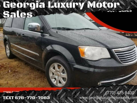 2012 Chrysler Town and Country for sale at Georgia Luxury Motor Sales in Cumming GA