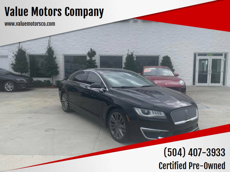 2017 Lincoln MKZ for sale at Value Motors Company in Marrero LA