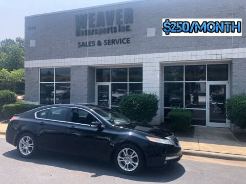 2010 Acura TL for sale at Weaver Motorsports Inc in Cary NC