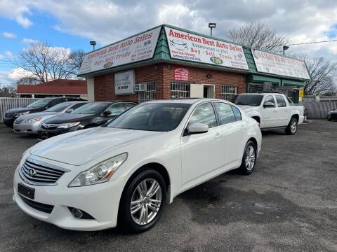 2013 Infiniti G37 Sedan for sale at American Best Auto Sales in Uniondale NY