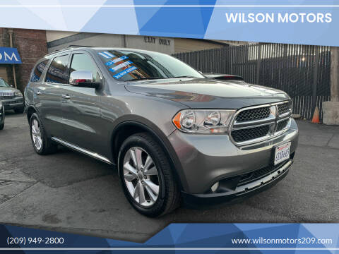 2011 Dodge Durango for sale at WILSON MOTORS in Stockton CA