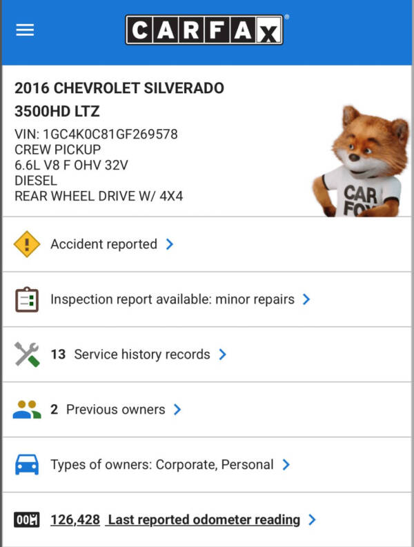 2016 Chevrolet Silverado 3500HD LTZ