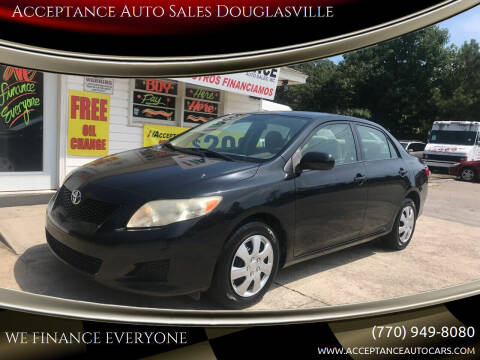 2009 Toyota Corolla for sale at Acceptance Auto Sales Douglasville in Douglasville GA