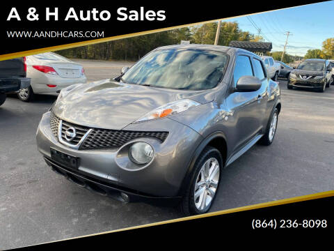 2014 Nissan JUKE for sale at A & H Auto Sales in Greenville SC