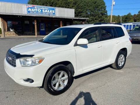 2008 Toyota Highlander for sale at Greenbrier Auto Sales in Greenbrier AR