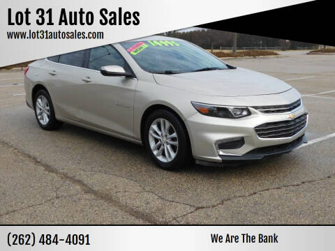 2016 Chevrolet Malibu for sale at Lot 31 Auto Sales in Kenosha WI