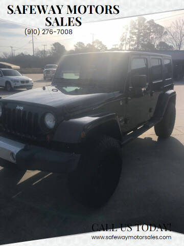 2010 Jeep Wrangler Unlimited for sale at Safeway Motors Sales in Laurinburg NC