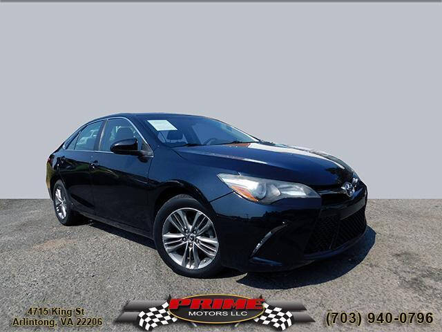 2016 Toyota Camry for sale at PRIME MOTORS LLC in Arlington VA