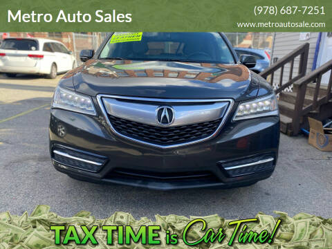 2014 Acura MDX for sale at Metro Auto Sales in Lawrence MA