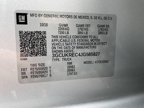 2018 Chevrolet Silverado 1500