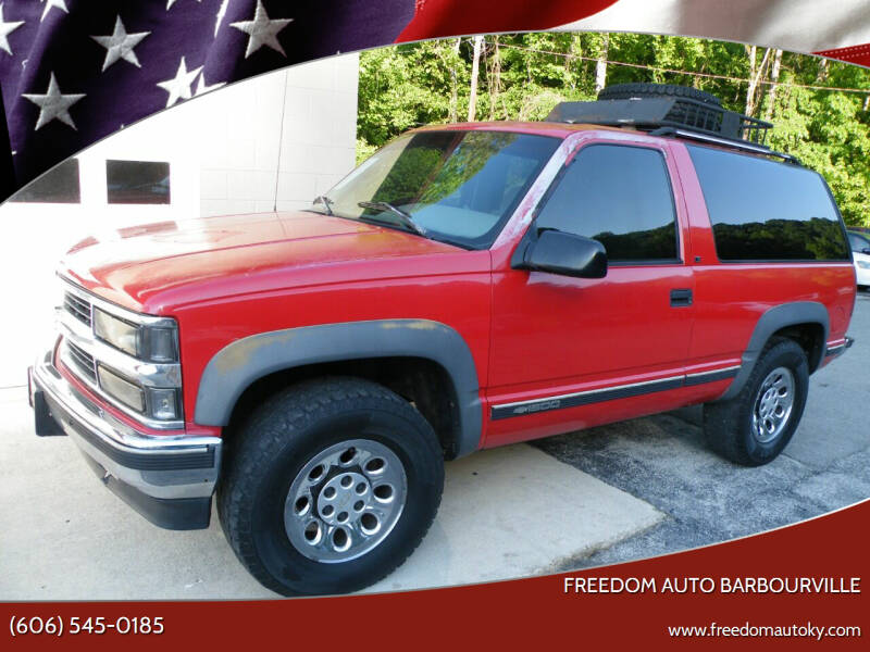 1995 Chevrolet Tahoe for sale at Freedom Auto Barbourville in Bimble KY