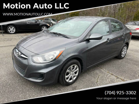 2012 Hyundai Accent for sale at Motion Auto LLC in Kannapolis NC