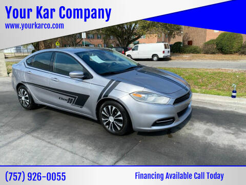 2015 Dodge Dart for sale at Your Kar Company in Norfolk VA