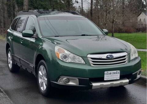 2010 Subaru Outback for sale at CLEAR CHOICE AUTOMOTIVE in Milwaukie OR