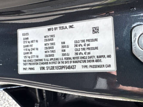 2023 Tesla Model 3 Performance
