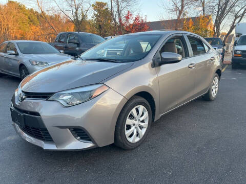 2016 Toyota Corolla for sale at RT28 Motors in North Reading MA