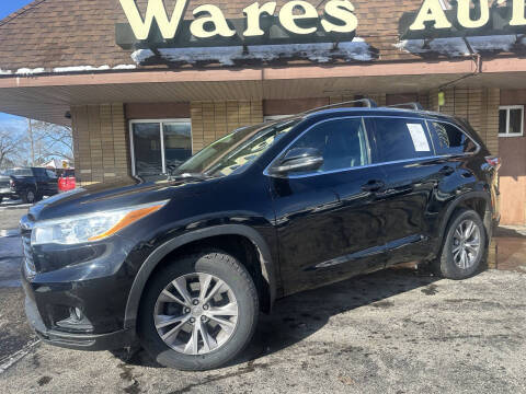 2014 Toyota Highlander for sale at Wares Auto Sales INC in Traverse City MI
