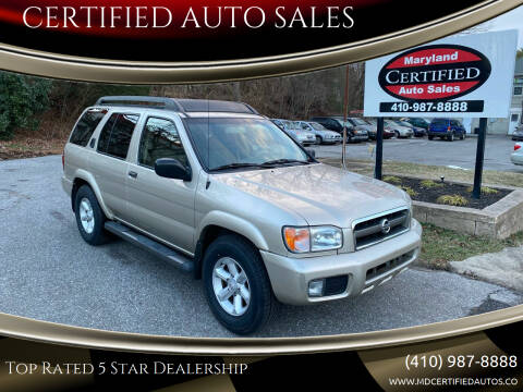2003 Nissan Pathfinder for sale at CERTIFIED AUTO SALES in Severn MD