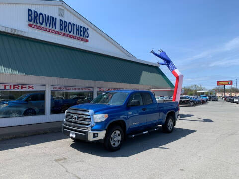 2016 Toyota Tundra for sale at Brown Brothers Automotive Sales And Service LLC in Hudson Falls NY