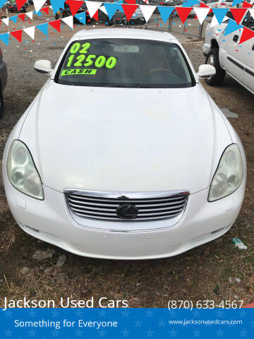 2002 Lexus SC 430 for sale at Jackson Used Cars in Forrest City AR